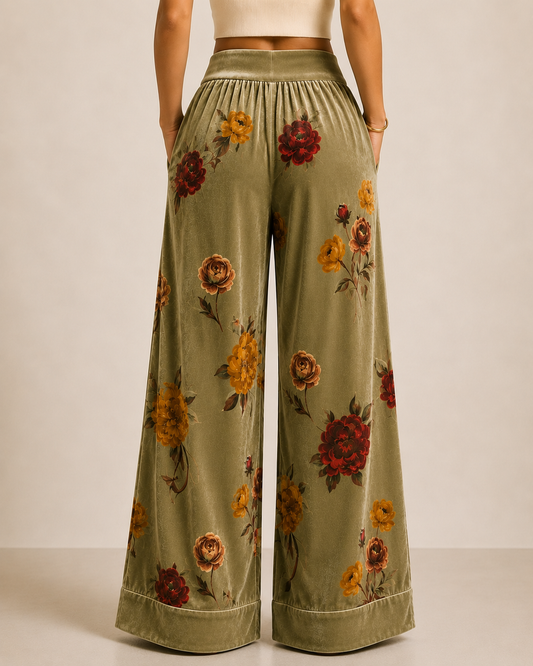 Palazzo Trousers in sage, second view