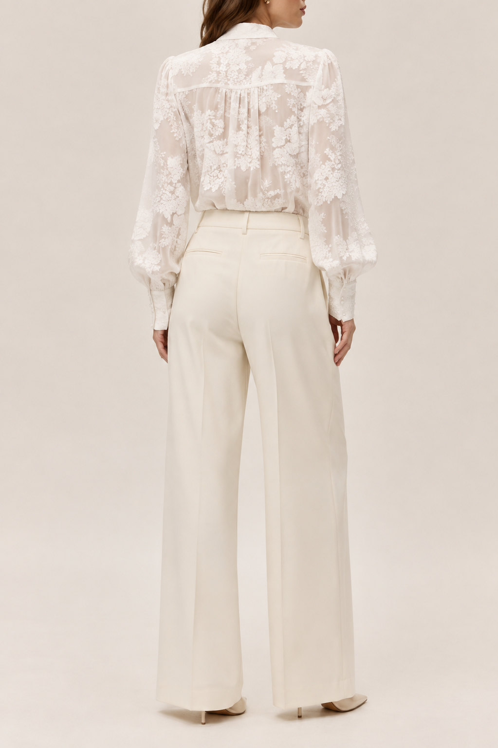 Tie Front Blouse in white, second view