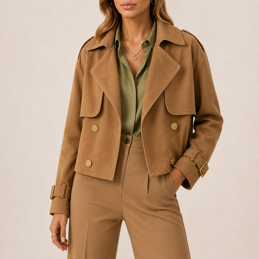 Field Jacket, Brown, Front View