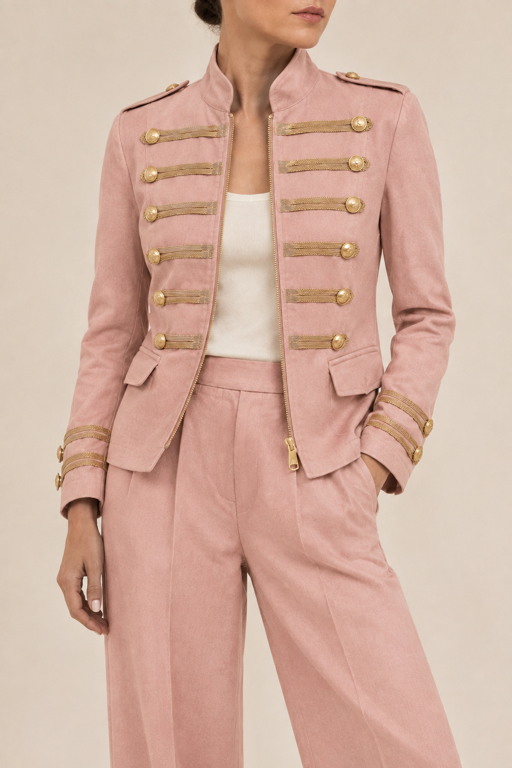 Military Jacket, Millennial Pink